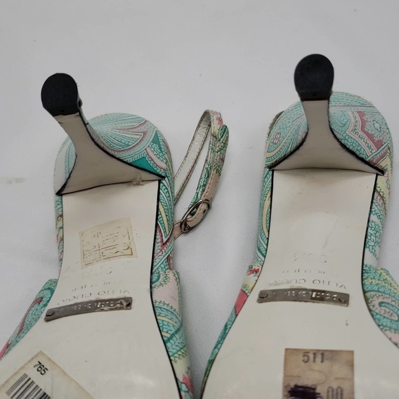 DOLCE & GABBANA PAISLEY PRINT SLINGBACK PUMPS - Picture 12 of 16